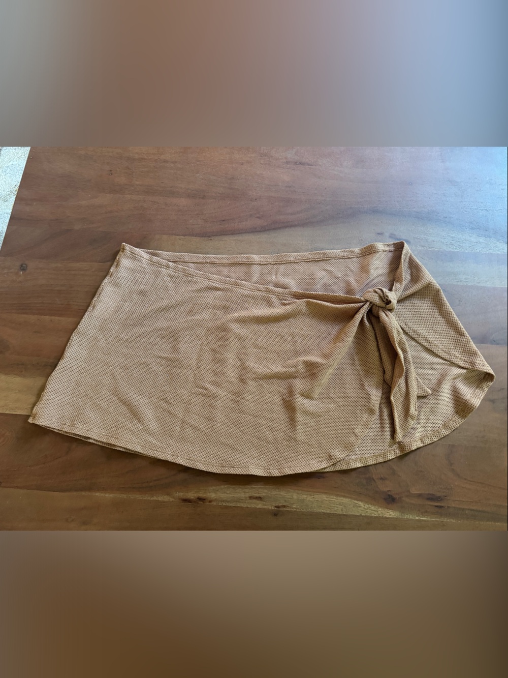 Shade & Shore mesh swim cover up in tan/gold NEW
